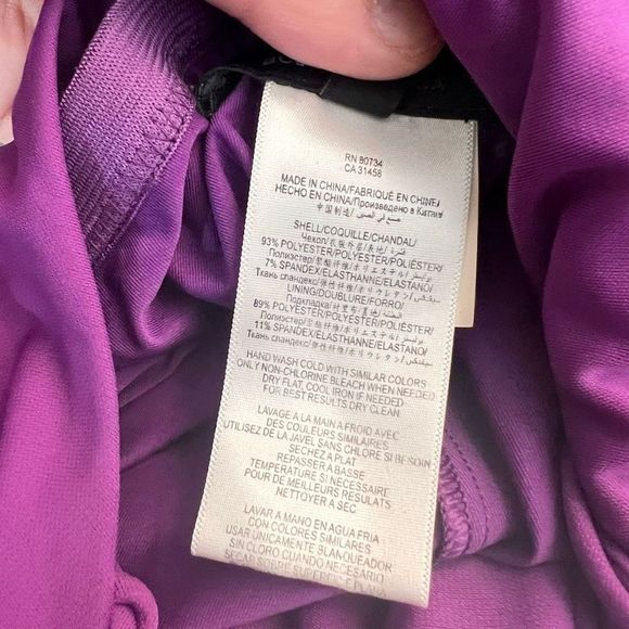 Bcbgmaxazria hedi dark orchid front slit gown size small - Picture 12 of 14